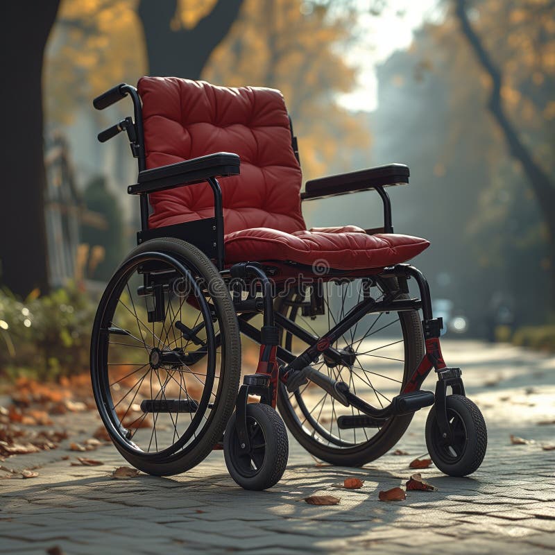 Wheelchair on the Street, Empty Stock