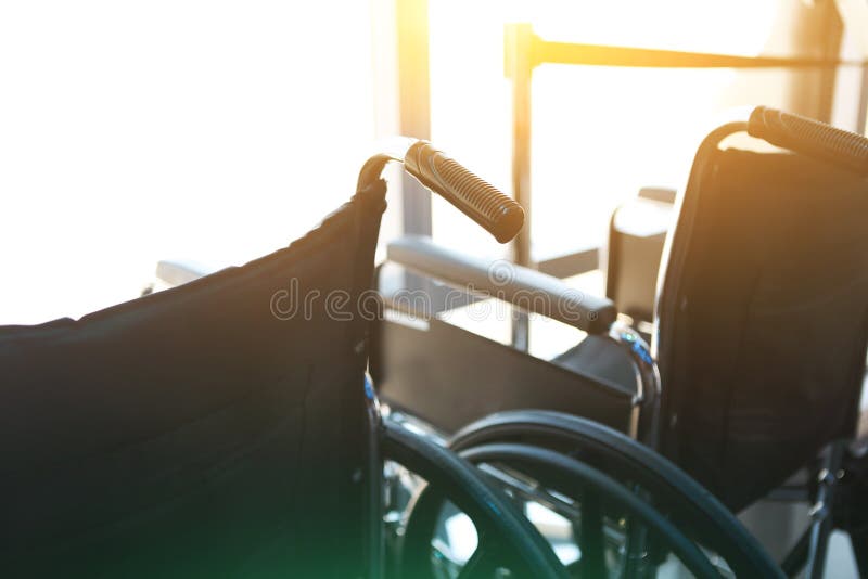 Wheelchairs for the Disabled. Close Up Stock Photo Image of injury