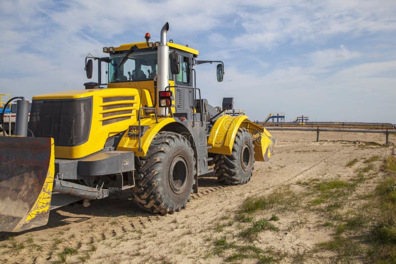Wheeled Tractor, Multipurpose Loader, with Shovel Stock Image Image