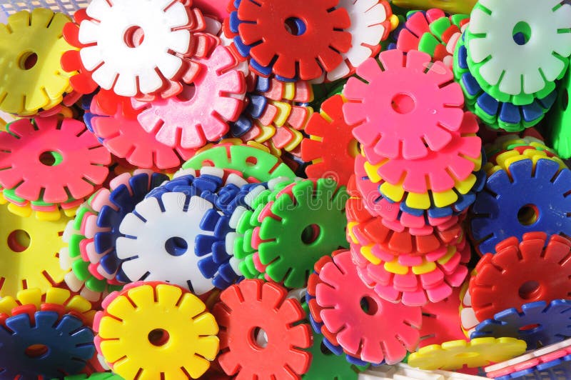 Wheels of different contrast colors royalty free stock photos