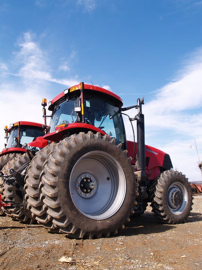 Wheels on farm equipment