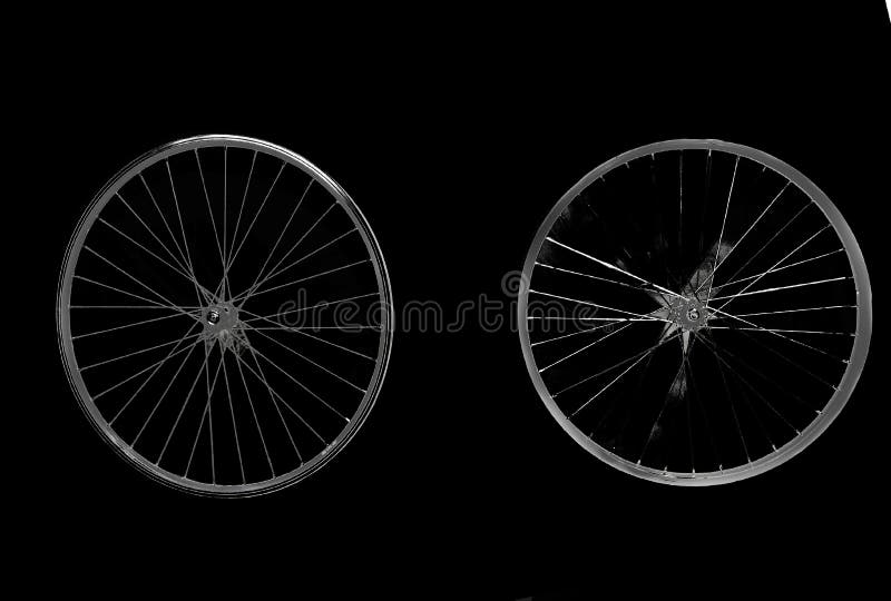 Wheels spinning, idle effort, black background