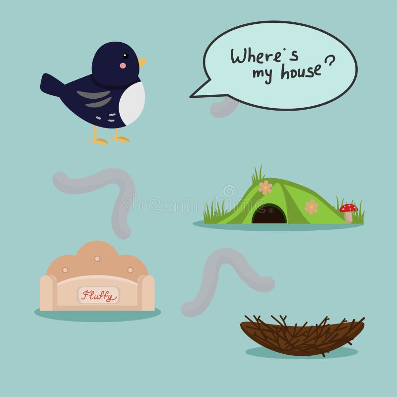 Where Does the Animal Live. Show the Correct Answer Stock Vector - Illustration of brain, funny: 142494535 Where Does the Animal Live. Show the Correct Answer Stock Vector - Illustration of brain, funny: 142494535
