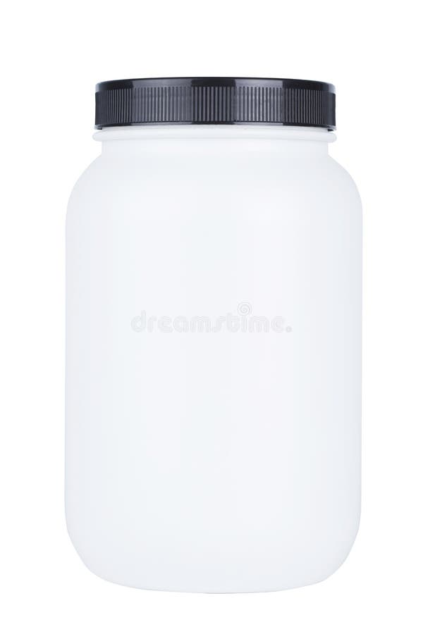 Empty Protein Powder Container Isolated On White Stock Photo - Download  Image Now - Jar, Plastic, Anaerobic Exercise - iStock