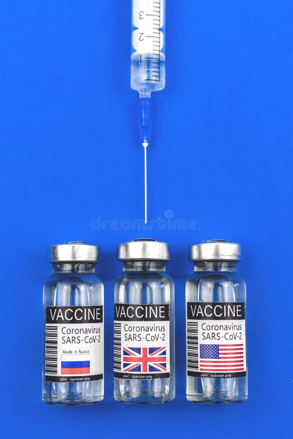 Which vaccine to choose for vaccination, COVID-19 coronavirus pandemic concept with vaccine from American, UK or Russia