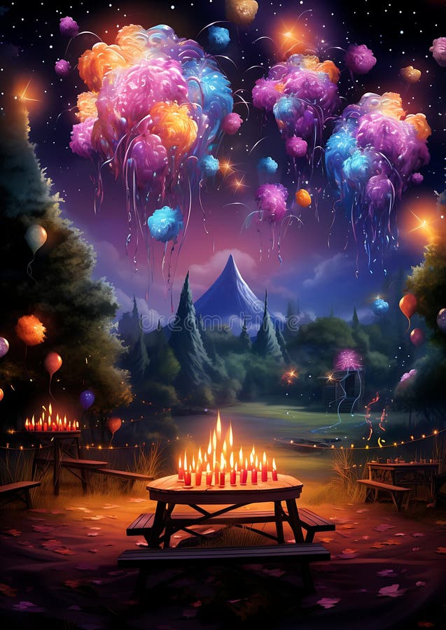 Whimsical background themes royalty free illustration