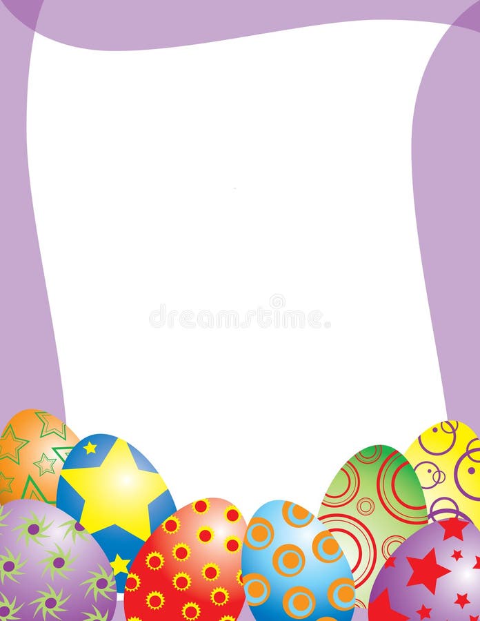Download Whimsical Easter Egg Frame stock vector. Illustration of blue - 2367508