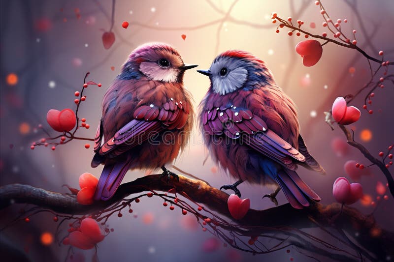 Pink love birds wallpaper deals