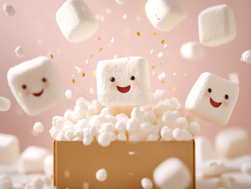 Whimsical Marshmallow Display stock photography
