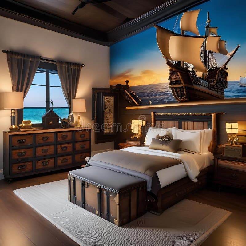 Pirate Bedroom Stock Illustrations – 87 Pirate Bedroom Stock