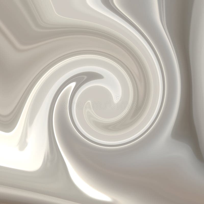 Satin smooth white whipped cream or milk swirl.