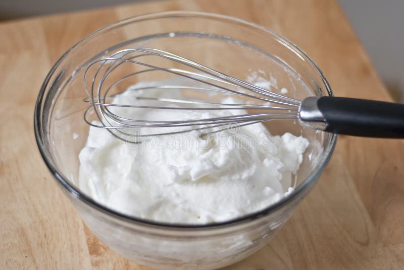 Whipped Egg Whites royalty free stock photography Whipped Egg Whites royalty free stock photography