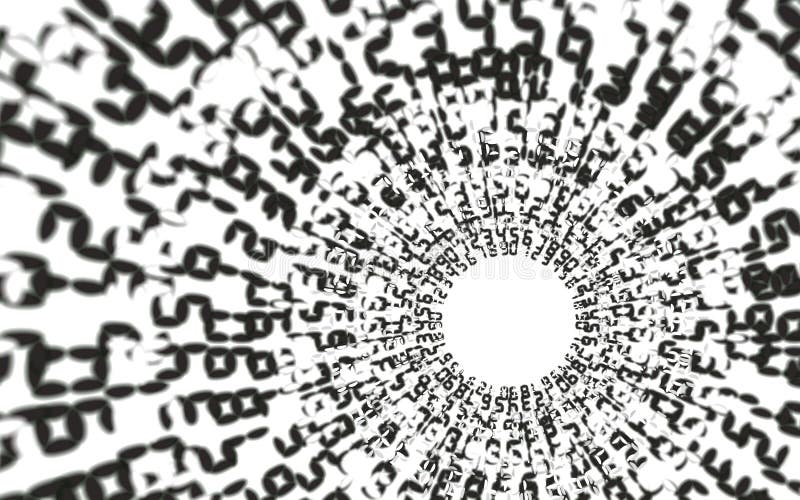 Whirlpool, binary code background abstract