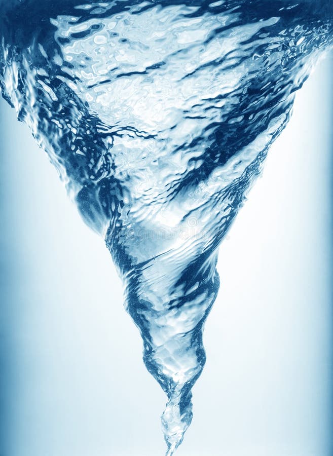 Whirlpool underwater in blue, closeup view. Whirlpool vortex water stock images, royalty-free photos and pictures