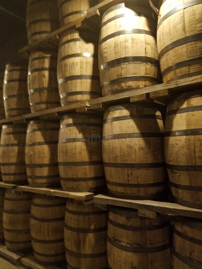 Whiskey Barrels stock image. Image of bourbon, distillery 154222633