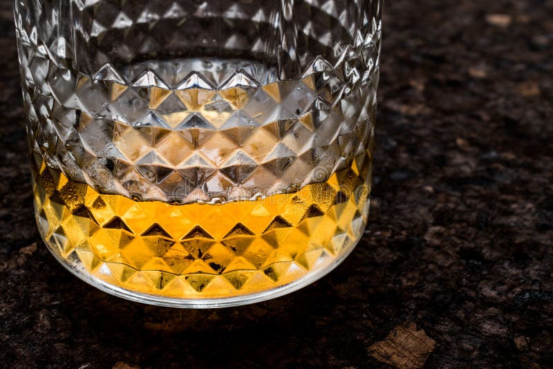 Whiskey in crystal glass stock image. Image of copy, crystal 89670819