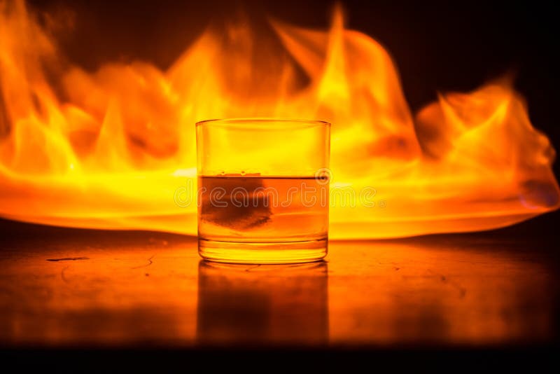 This Wooden Whiskey Glass is Fire