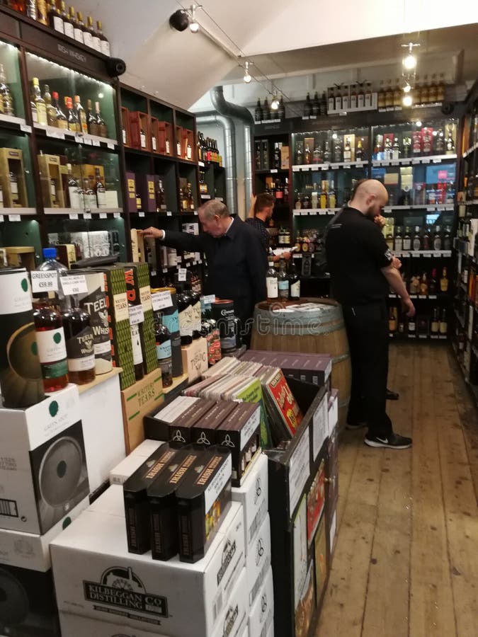Whisky Shop in the Pedestrian Zone of Fort William, Scotland. Editorial