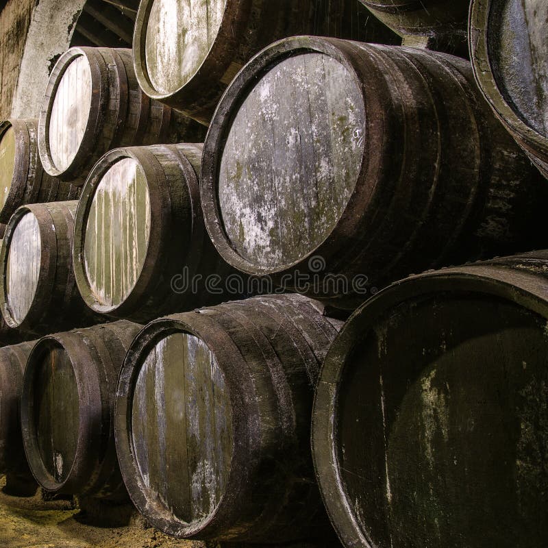Whisky or wine barrels stock image. Image of store, barrel 54825439