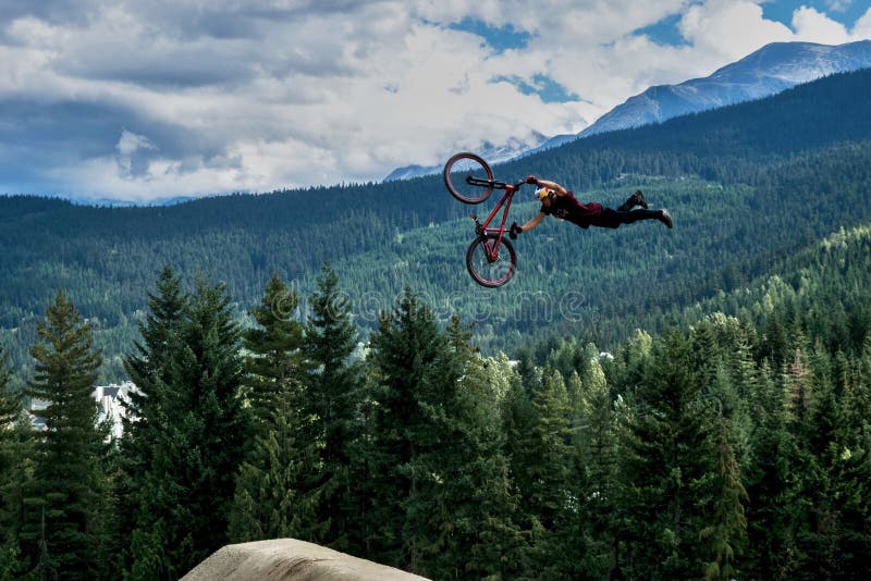 Whistler Slopestyle Mountain Biking Editorial Photography Image of