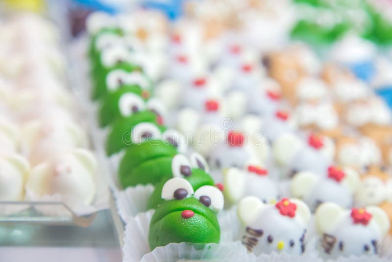 Whit van de babycake vorm van Dierenrijk Sluit omhoog royalty-vrije stock afbeeldingen Whit van de babycake vorm van Dierenrijk Sluit omhoog royalty-vrije stock afbeeldingen
