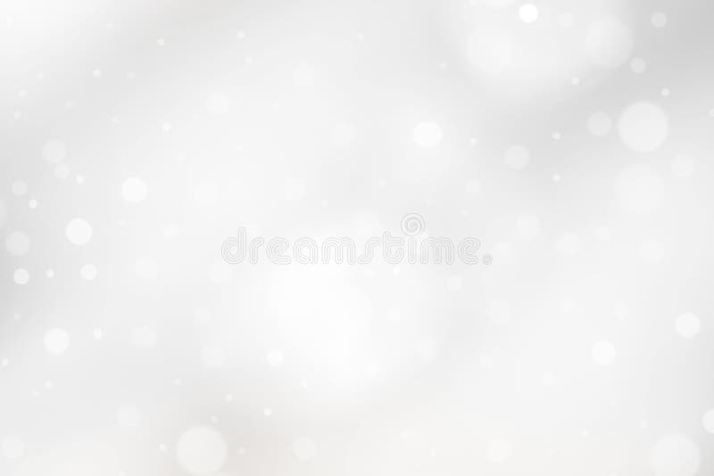 White abstract background bokeh blurred beautiful shiny lights Christmas royalty free stock image