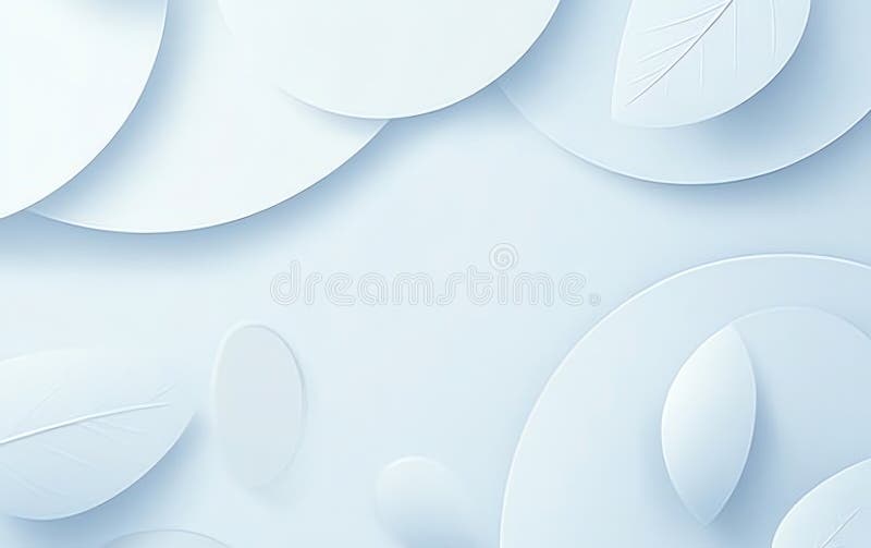 White abstract background delicate circles and subtle shadows create a soft and elegant texture for modern design and creative. Subtle white pattern background featuring overlapping circles and delicate shadows creates an airy feel