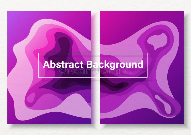 Abstract purple paper layers background Royalty Free Vector