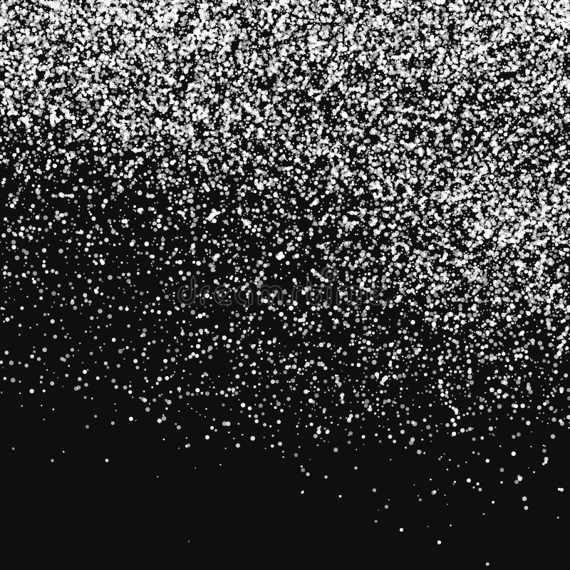 White Abstract Particles on Black Background Stock Vector ...