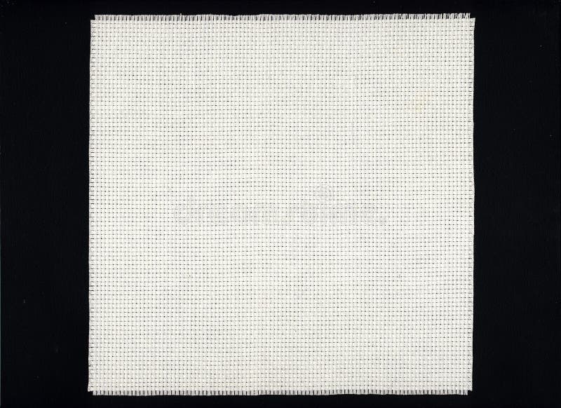 White Aida cloth canvas stock photo. Image of patience 5684878