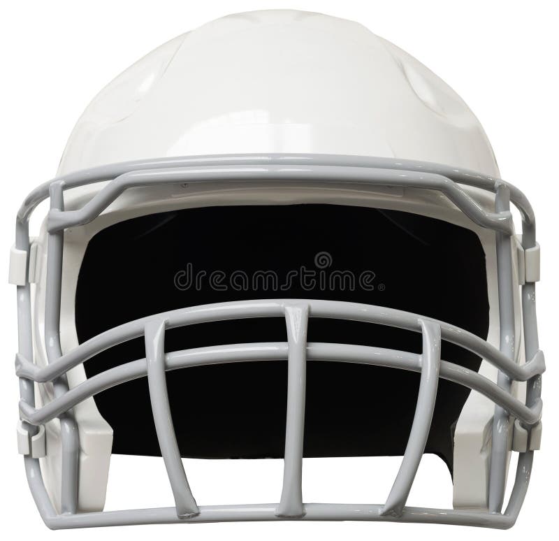 White american football helmet