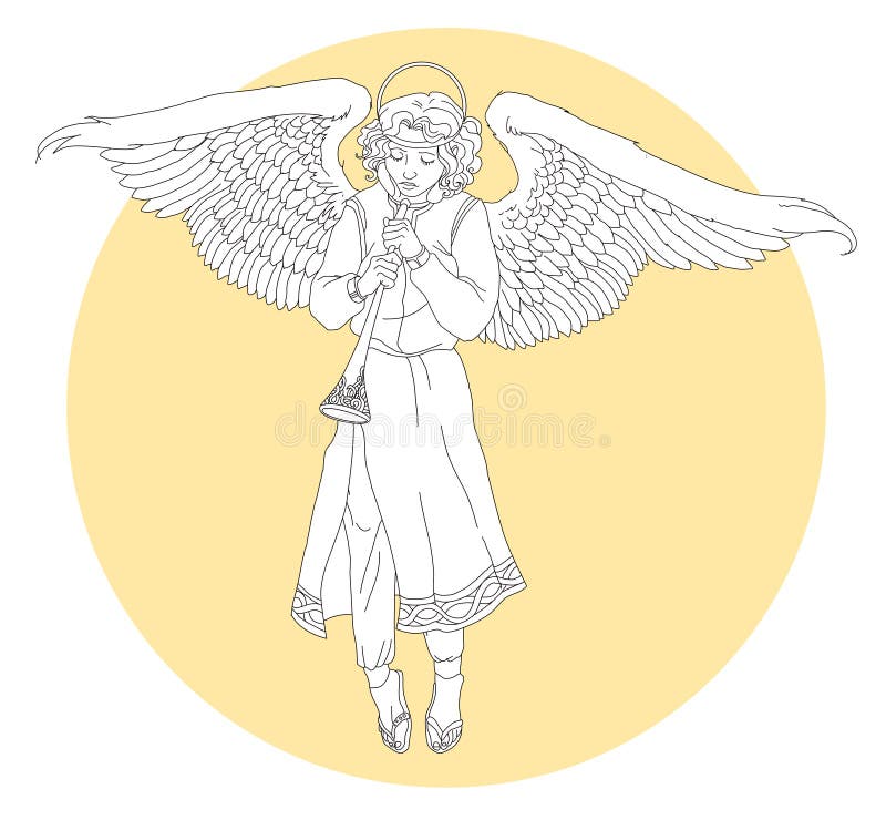 White angel stock illustration
