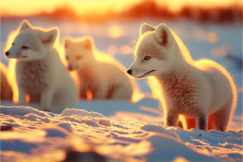 Fox Cubs Sunset Stock Photos - Free & Royalty-Free Stock Photos from  Dreamstime