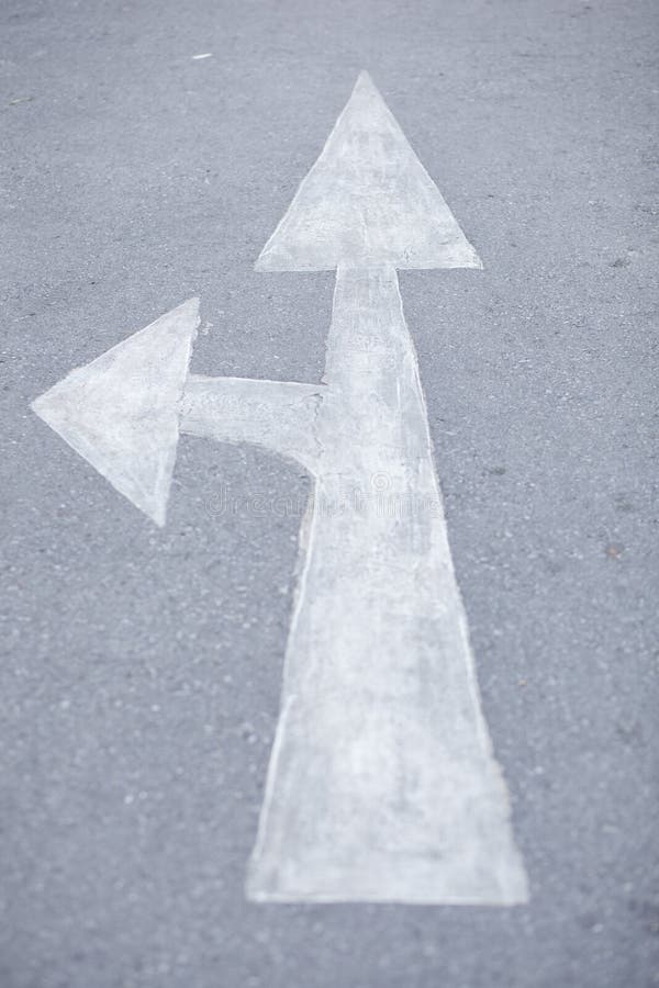 White arrow two head royalty free stock photo