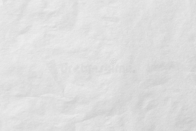 Blank White Crumpled and Creased Paper. White Sheet of Crumpled Paper