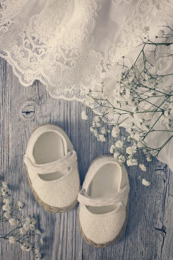 White baby girl shoes