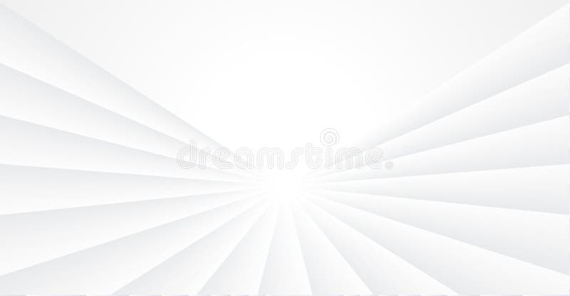 White background with abstract sun with radial beams burst pattern, 3d business background for presentation royalty free illustration