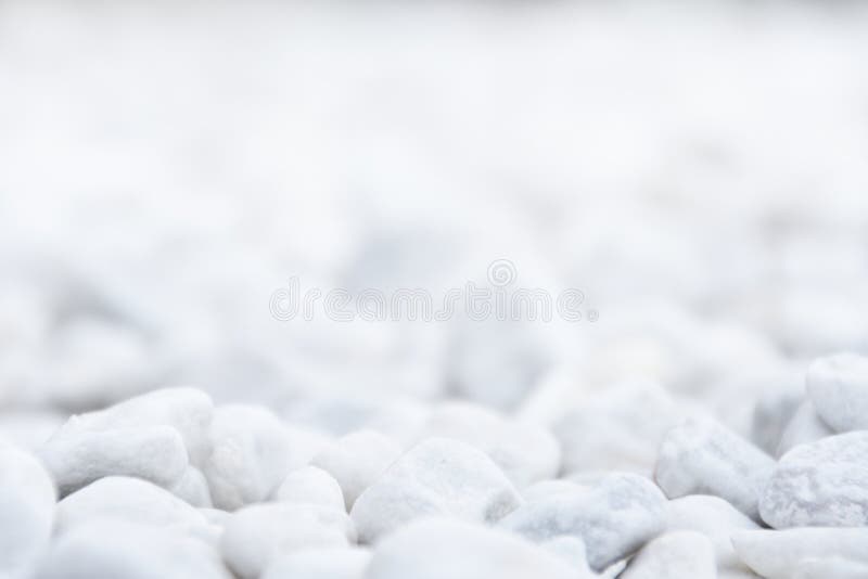 White background gravel stones blur effect