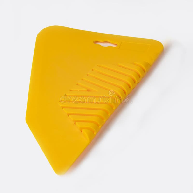 On White Background. Spatula for Wallpapering Stock Image Image of