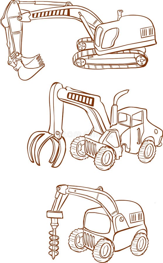 White background Vector illustration of a Heavy machines vector illustration White background Vector illustration of a Heavy machines vector illustration