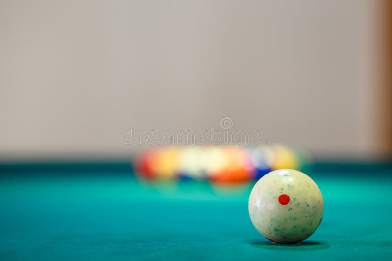 White Billiard Ball Stuck In High Heel Black Shoe Stock Photo Image