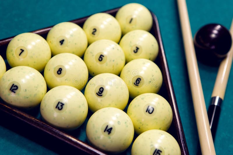 White Balls for Billiards in a Triangle Stock Image Image of circle