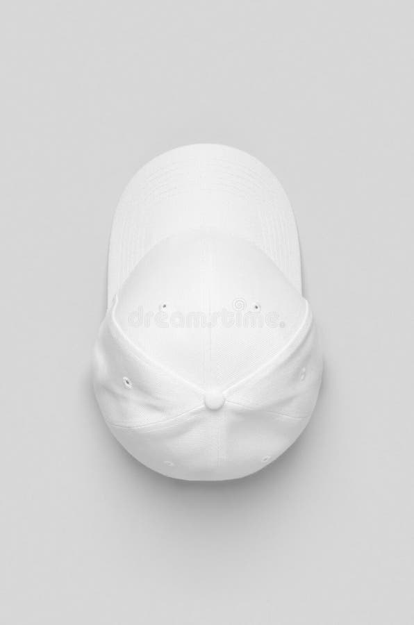 Download White Baseball Cap Mockup On A Grey Background, Front View ...