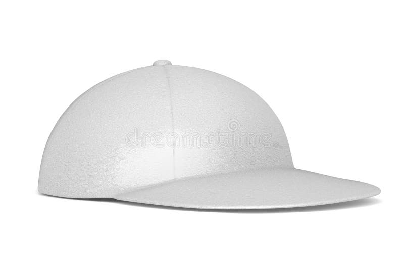 White Baseball Hat stock illustration. Illustration of design - 83485308