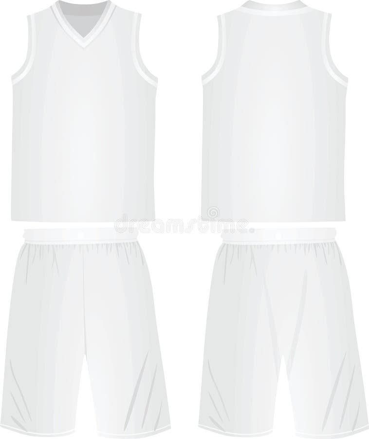 Basketball Jersey Uniform Template Mockup Isolated Stock Vector -  Illustration of apparel, graphic: 185355346