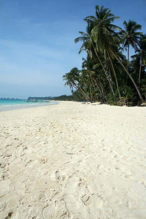 Boracay Island White Beach Girl Philippines Stock Image Image Of