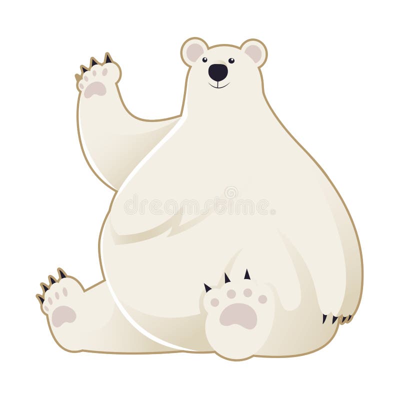 White bear stock vector. Illustration of animals, nature 55329306