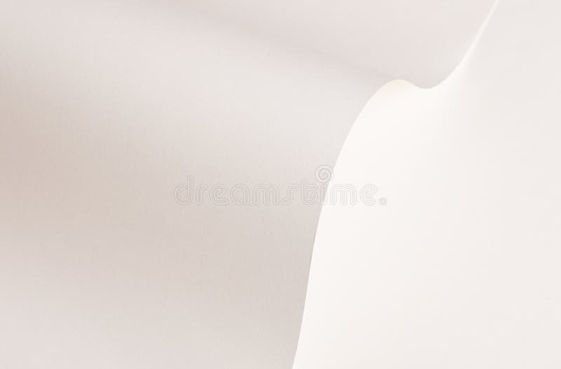 White and beige paper background with a creamy texture and wavy edges. Warm off-white tones, thin stock image