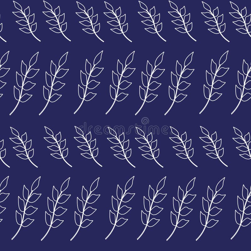 White Berries Pattern on a Gray Background. Stock Vector Illustration