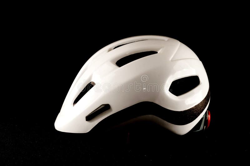 White Bicycle Bike Safety Helmet Stock Image - Image of bike, isolated ...